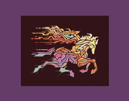 Momentus (Pegasus) - 11 x 14 by Rutherford (Poster Print)