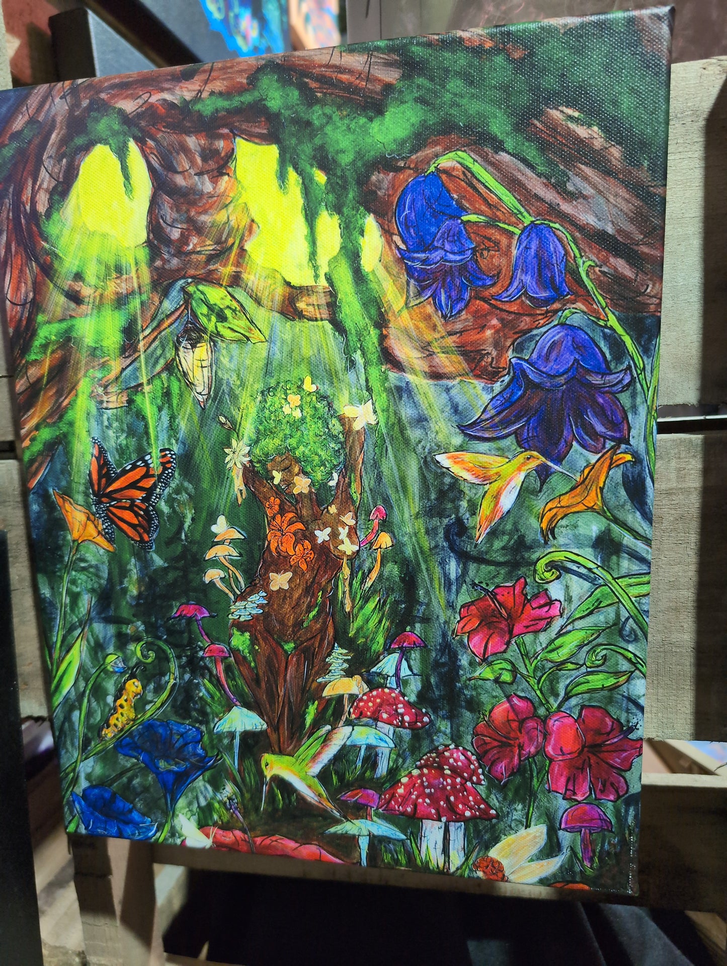 Mama Gaia  - 11 x 14 by Fae of Ilaria  (Canvas Print)