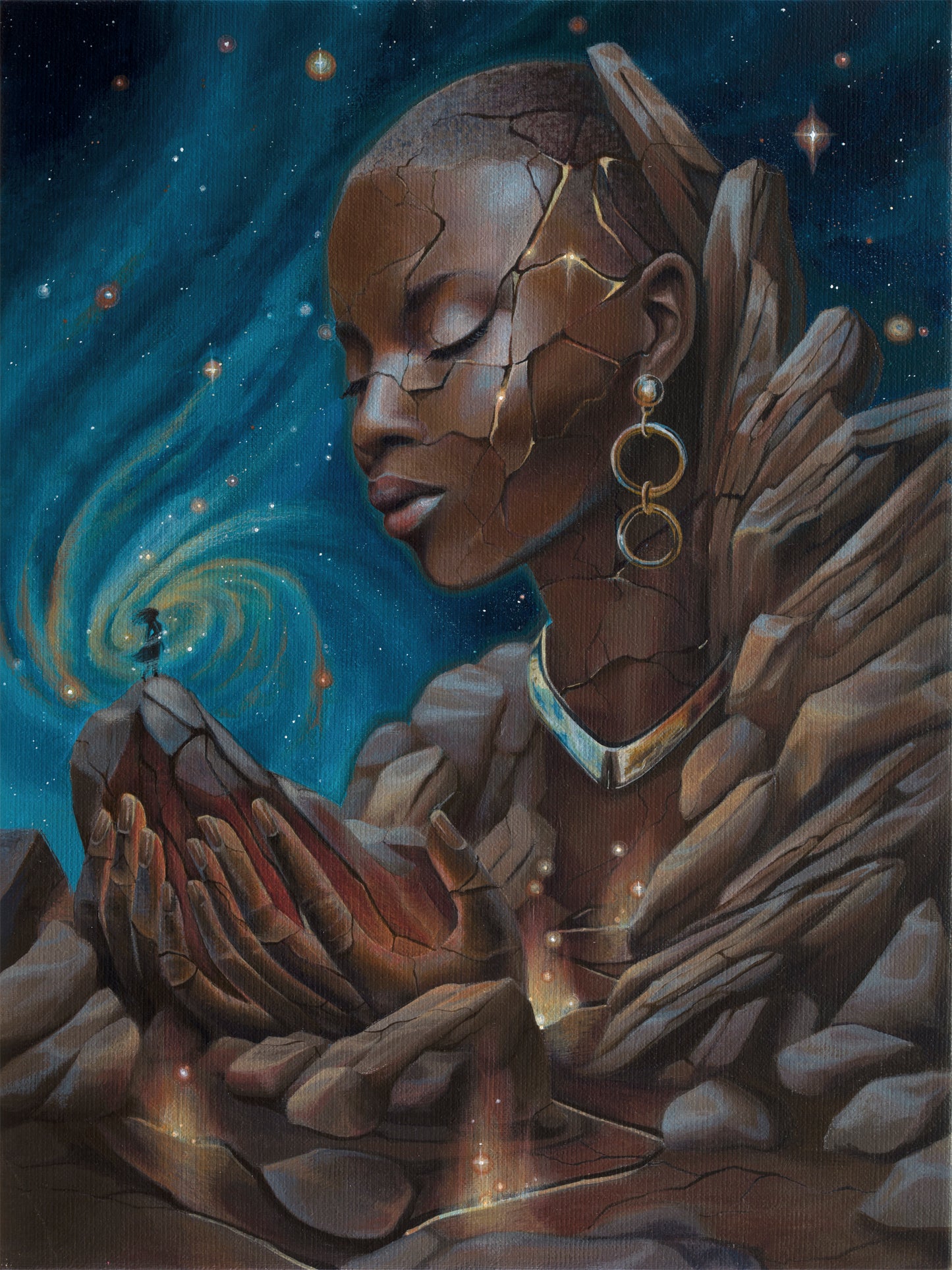 Gaia - 16 x 12 by Shannon Miguela  (Canvas Print)