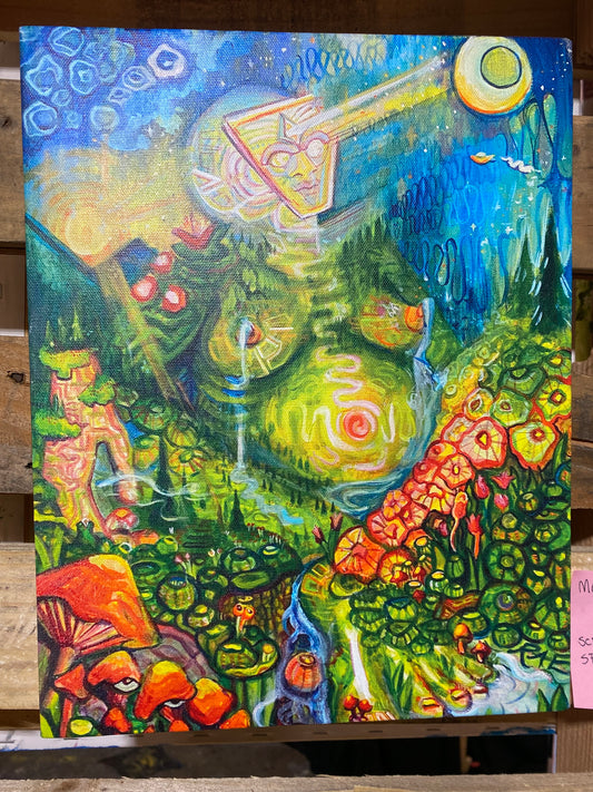 *Mother Gaia  - 14 x 11 by Rae Grand  (Canvas Print)