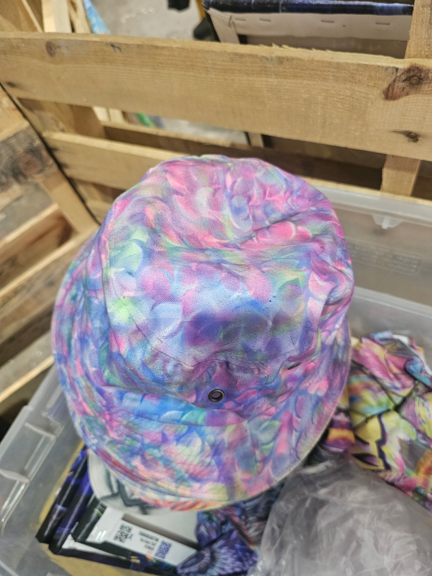 *Hand painted bucket Hat - One Size Fits All by VioletIris (Apparel)