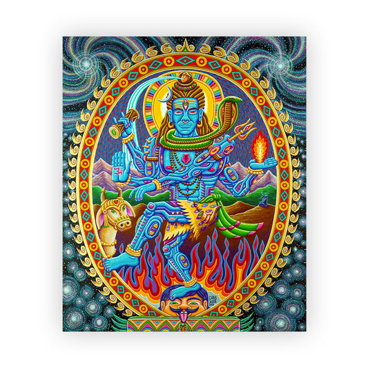 Nataraja Shiva - 24 x 20 by Chris Dyer (Canvas Print)
