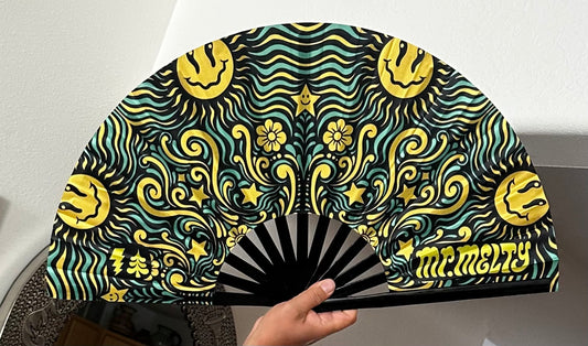 *Sun Face Popper Handfan - 12 x 24 by Mr. Melty  (Accessory (pins, patches, etc))