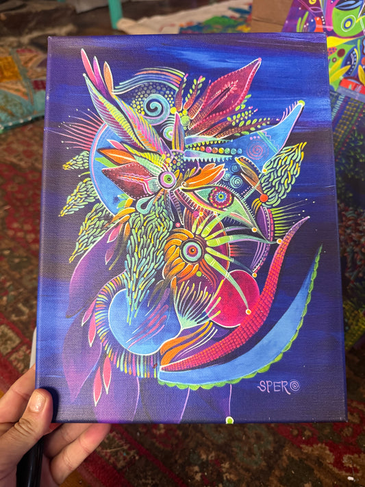 *“Sea Opuntia”  - 12 x 9 by Spero Art (Canvas Print)