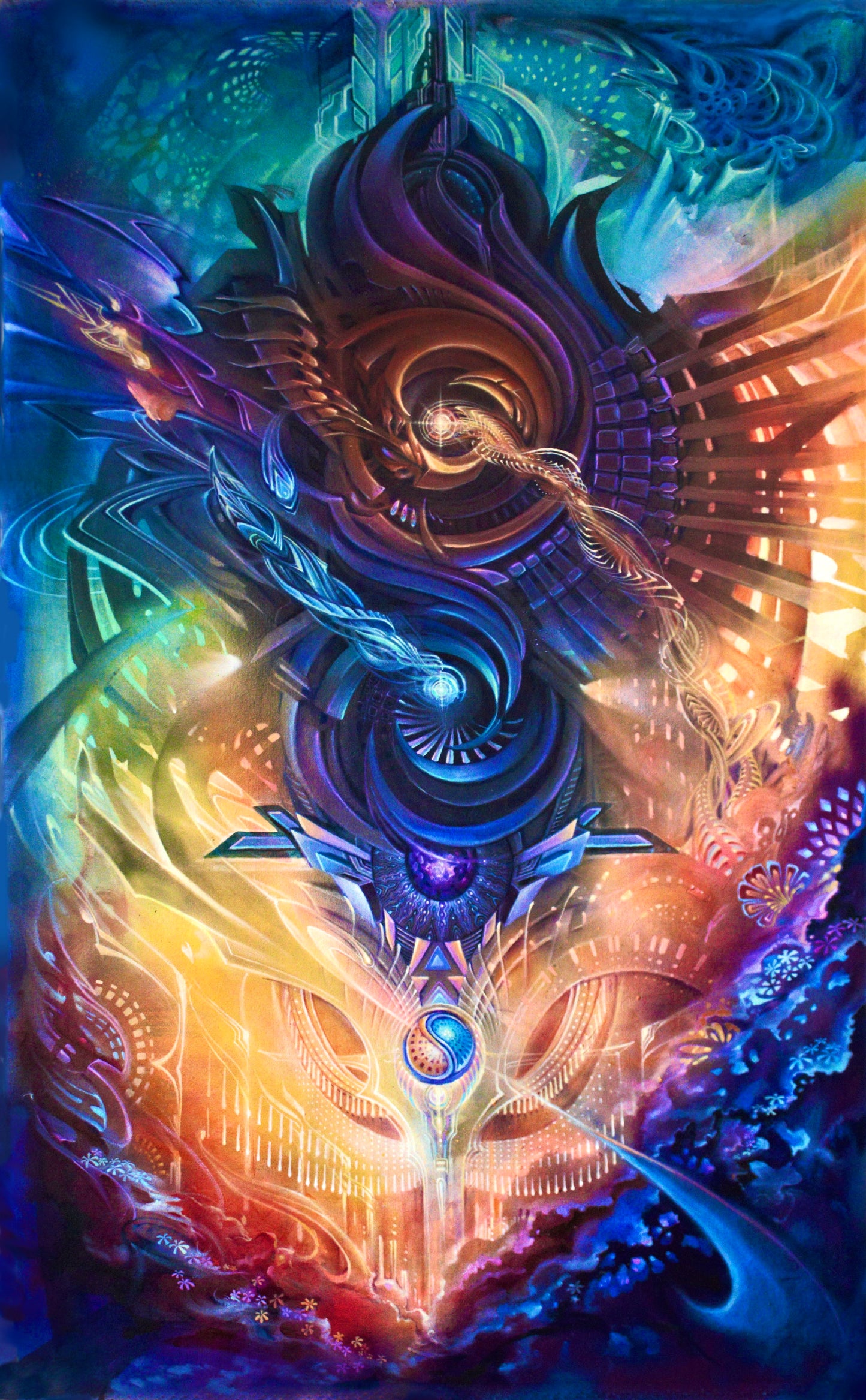 Taijitu Collab with Ian Hubbard - 20 x 16 by Seth McMahon (Canvas Print)