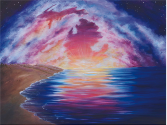 Sandbar Therapy - 12 x 16 by Subloominal  (Poster Print)