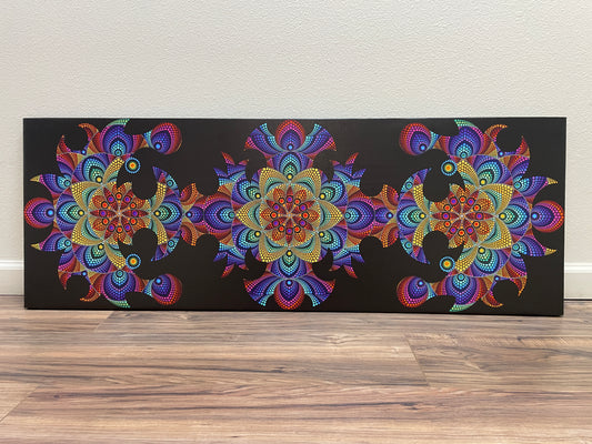 Blossoms of Life - 17 x 47.5 by Brandon Rollin (Canvas Print)