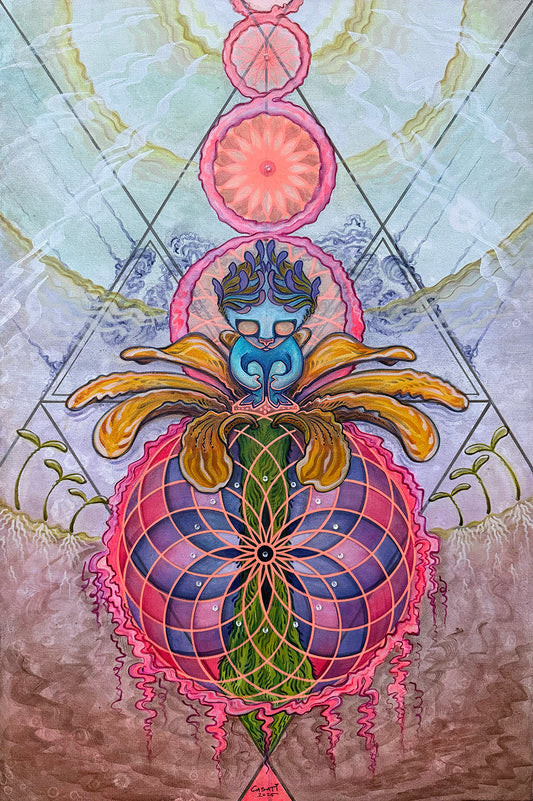 Flower Child - 27 x 18 by Paulina Casati (Canvas Print)