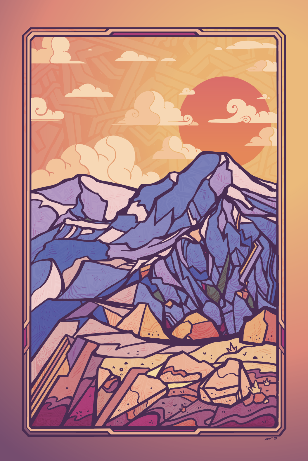 Grays & Torreys - 24 x 16 by Rutherford (Canvas Print)