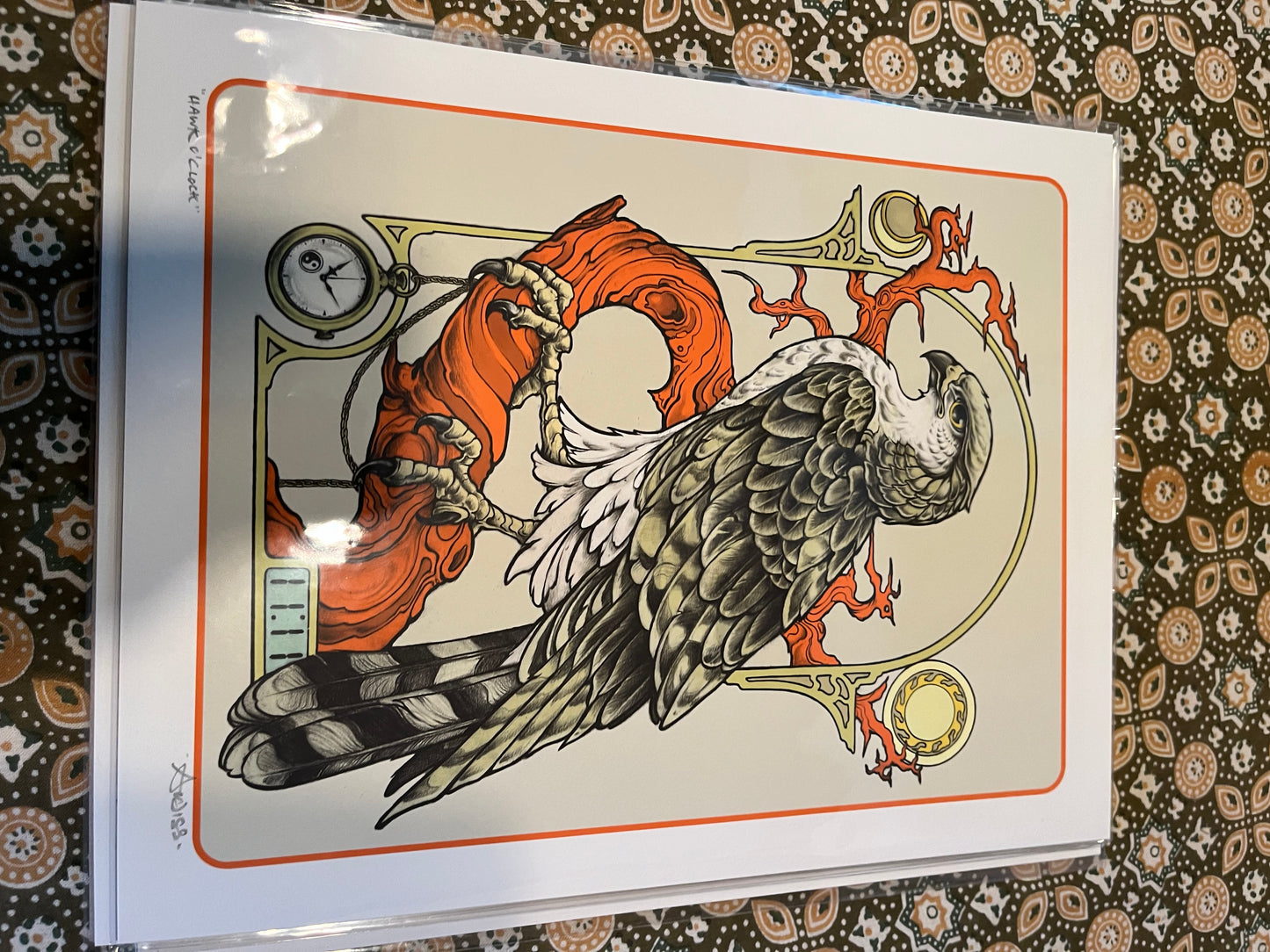 *Hawk o'Clock - 14 x 11 by Josh Audiss (Poster Print)