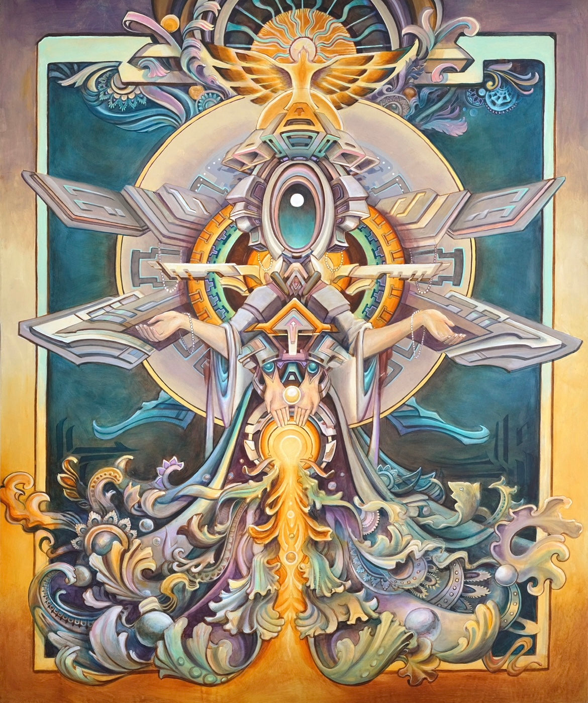 Quan Yin with Randal Roberts - 20 x 16 by Seth McMahon (Canvas Print)