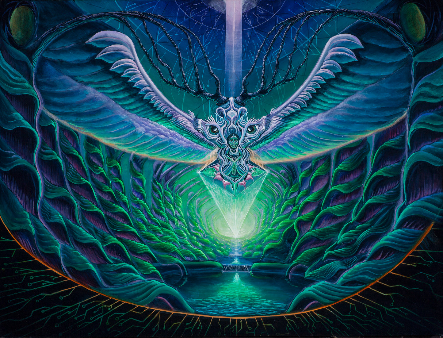 Spirit of the Forest - 24 x 32 by Andrew Norris Arts (Canvas Print)