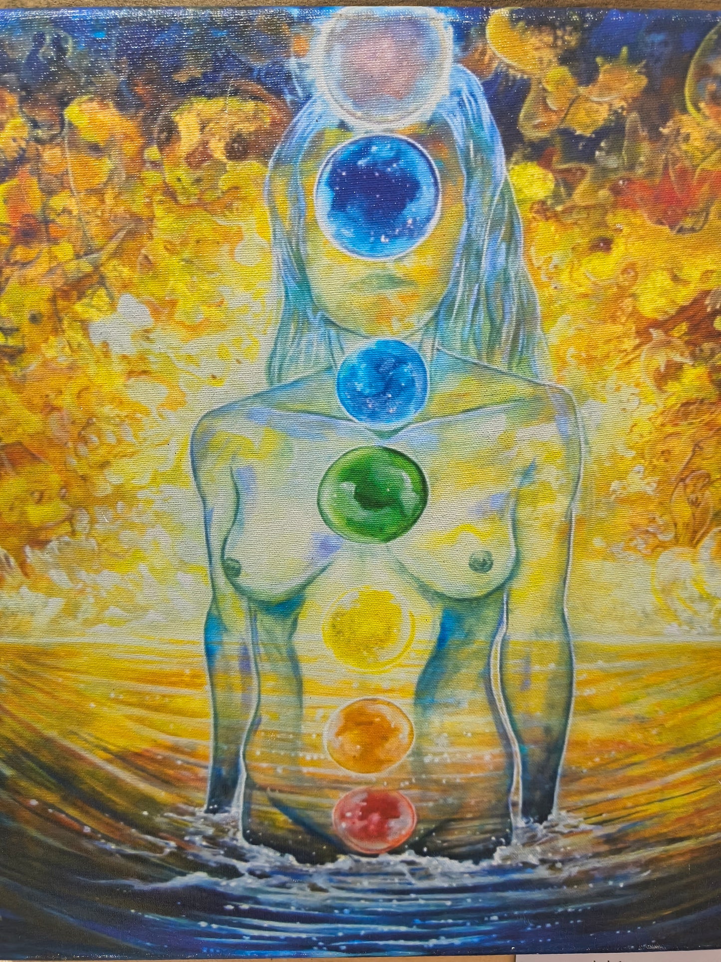 Chakra - 20 x 20 by Ania Amador (Canvas Print)