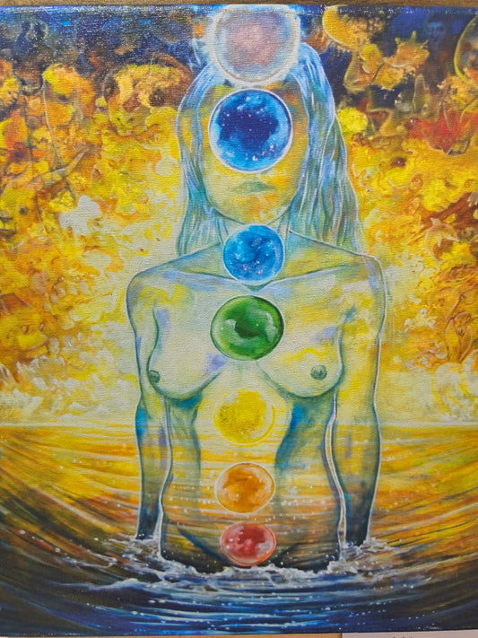 Chakra - 20 x 20 by Ania Amador (Canvas Print)