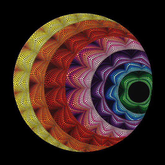 Gummy Wormhole - 27 x 27 by Brandon Rollin (Canvas Print)