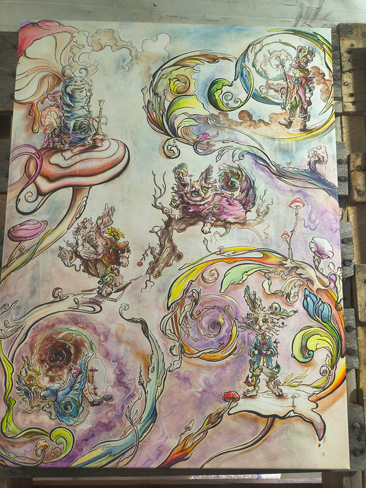 *Alice in Wonderland  - 18 x 24 by Kuhmali (Canvas Print)
