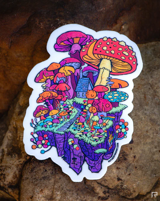Fungi Forest - 3.75 x 2.9 by Rutherford (Accessory (pins, patches, etc))