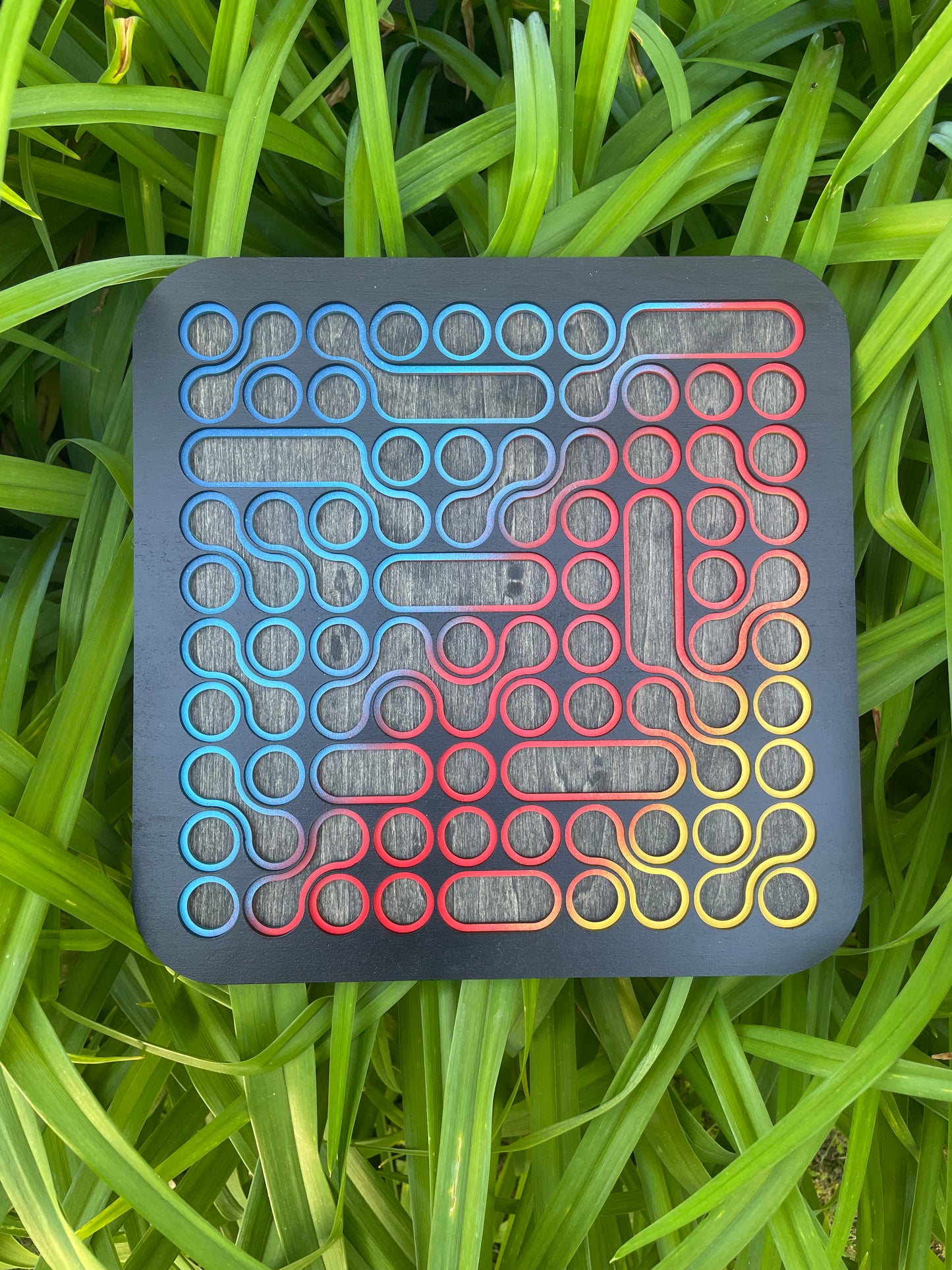 Zeros and One - Chromatic Aberration - 12 x 12 by Subloominal  (3D Sculpture)