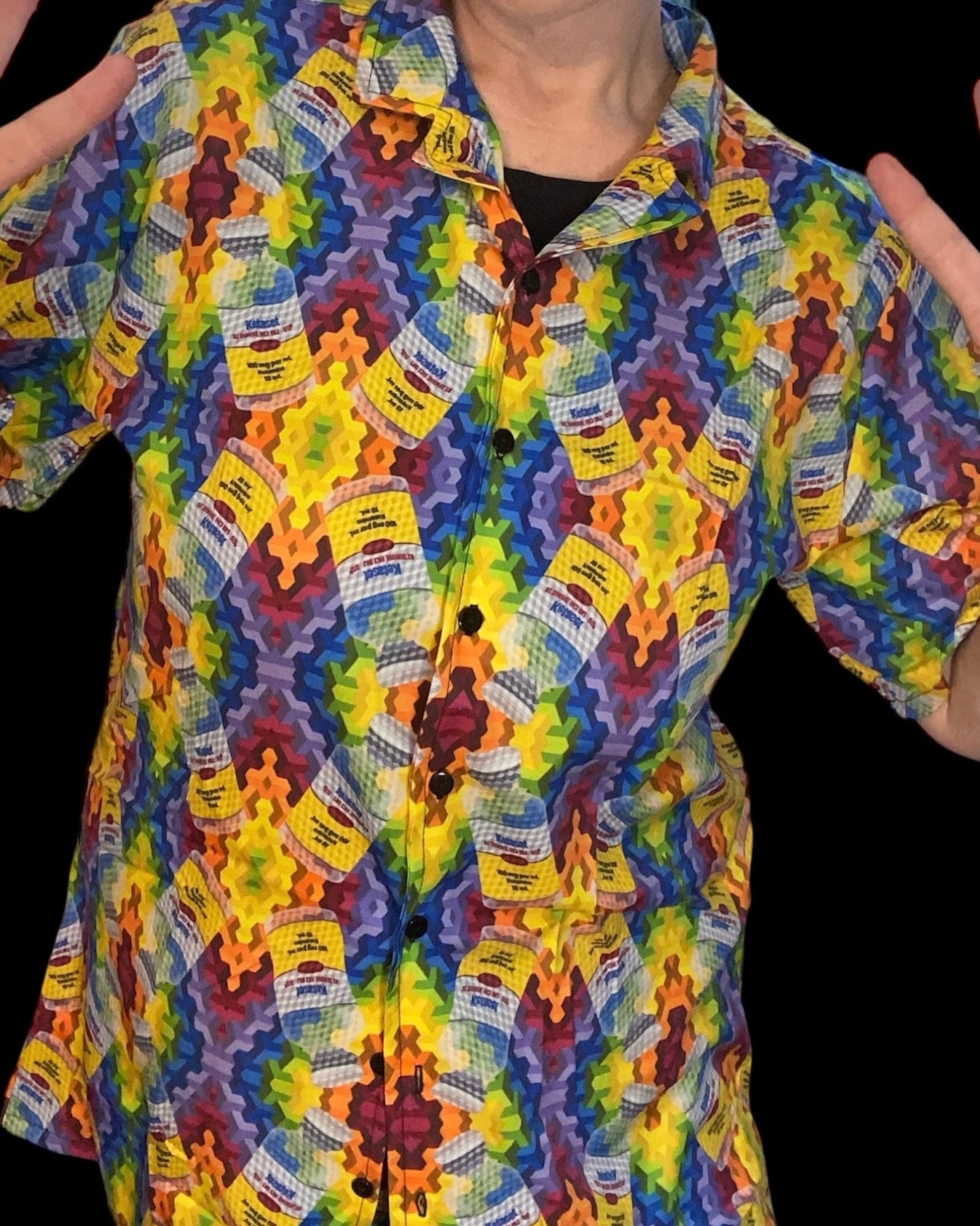 ketamine dream button up  - Extra Large by Technocolor  (Apparel)
