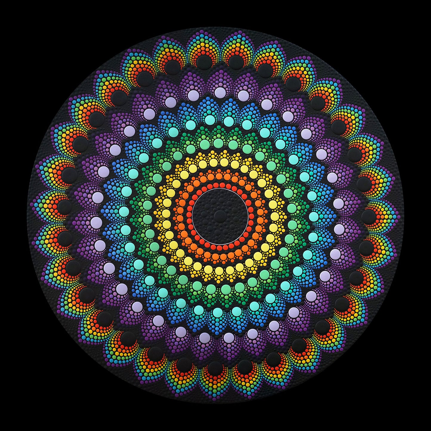 Power Flower - 22 x 22 by Brandon Rollin (Canvas Print)