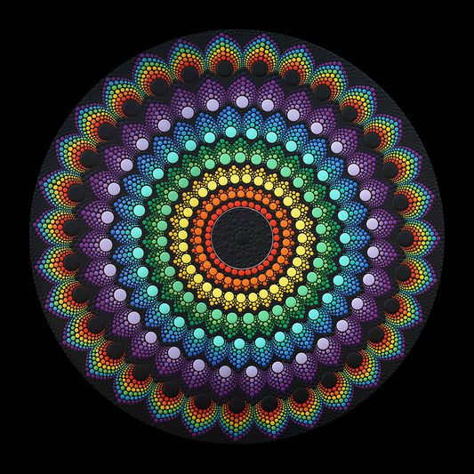 Power Flower - 22 x 22 by Brandon Rollin (Canvas Print)