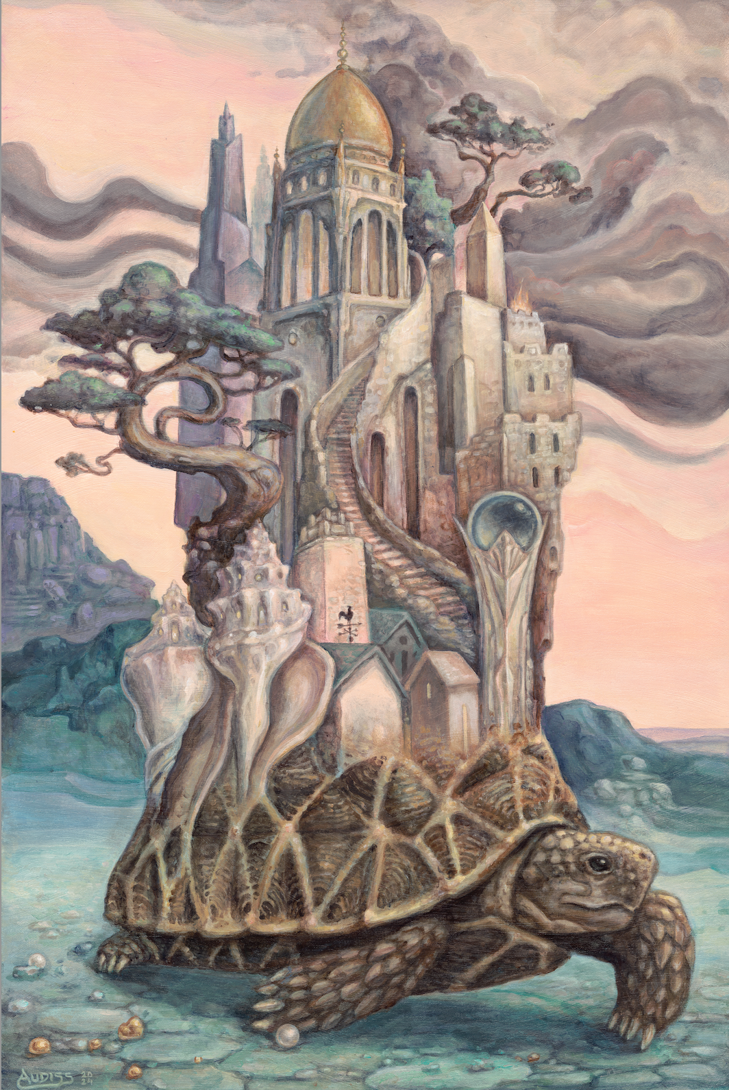 Home and Elsewhere - 24 x 16 by Josh Audiss (Canvas Print)