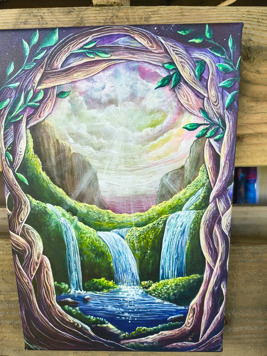 Portal to Paradise  - 8 x 12 by Ania Amador (Canvas Print)
