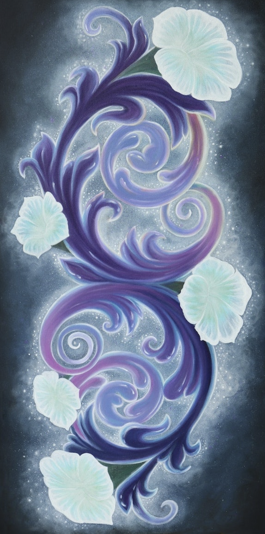 MoonFlower - 11 x 17 by Subloominal  (Poster Print)