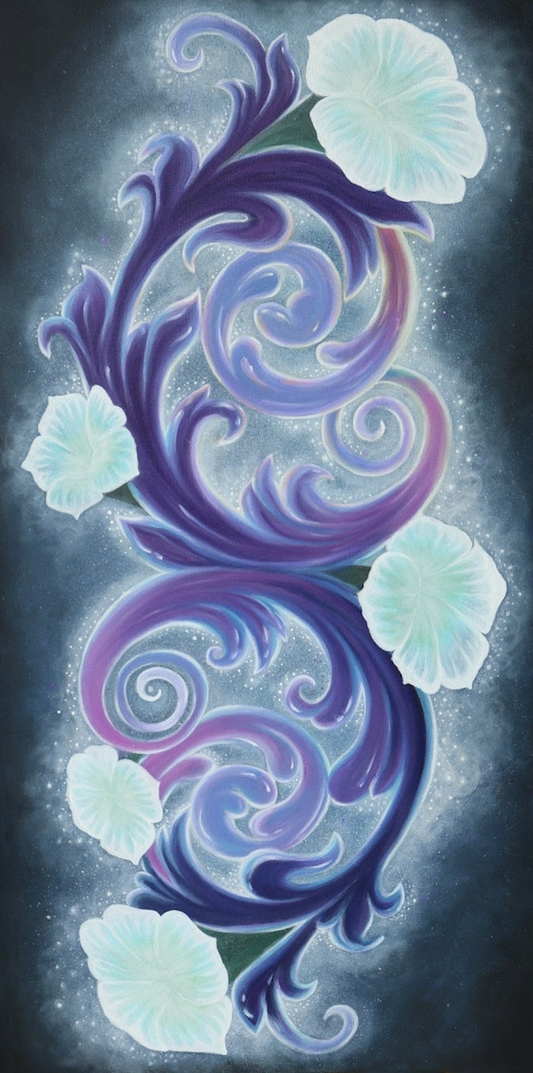 MoonFlower - 11 x 17 by Subloominal  (Poster Print)