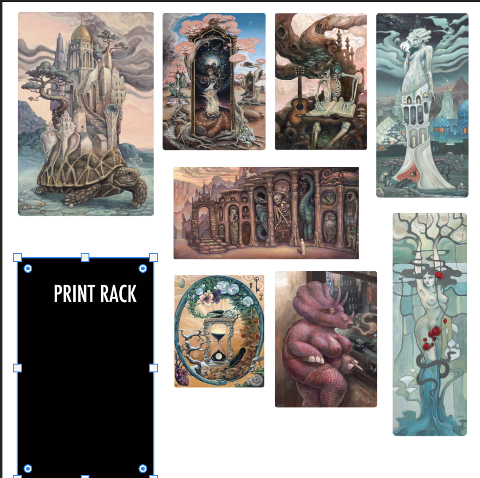 *Refer to photos for display layout - 84 x 84 by Josh Audiss (Canvas Print)