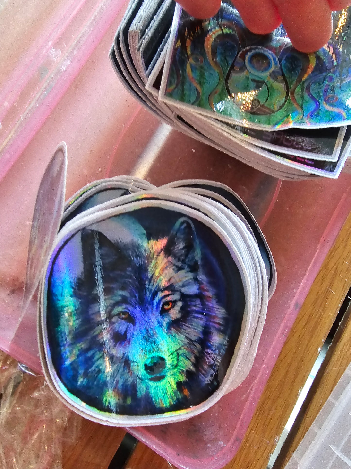 *Spirit Wolf - 3 x 3 by VioletIris (Stickers)