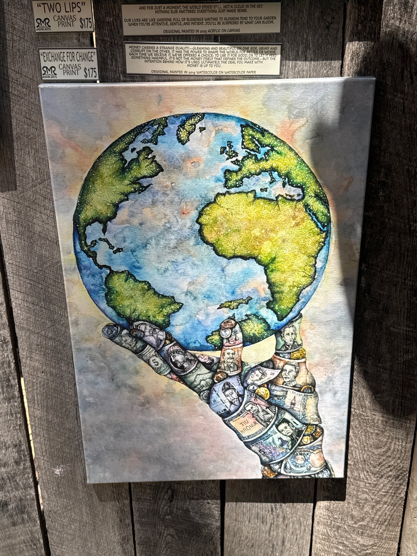 Exchange for change  - 24 x 16 (Canvas Print)