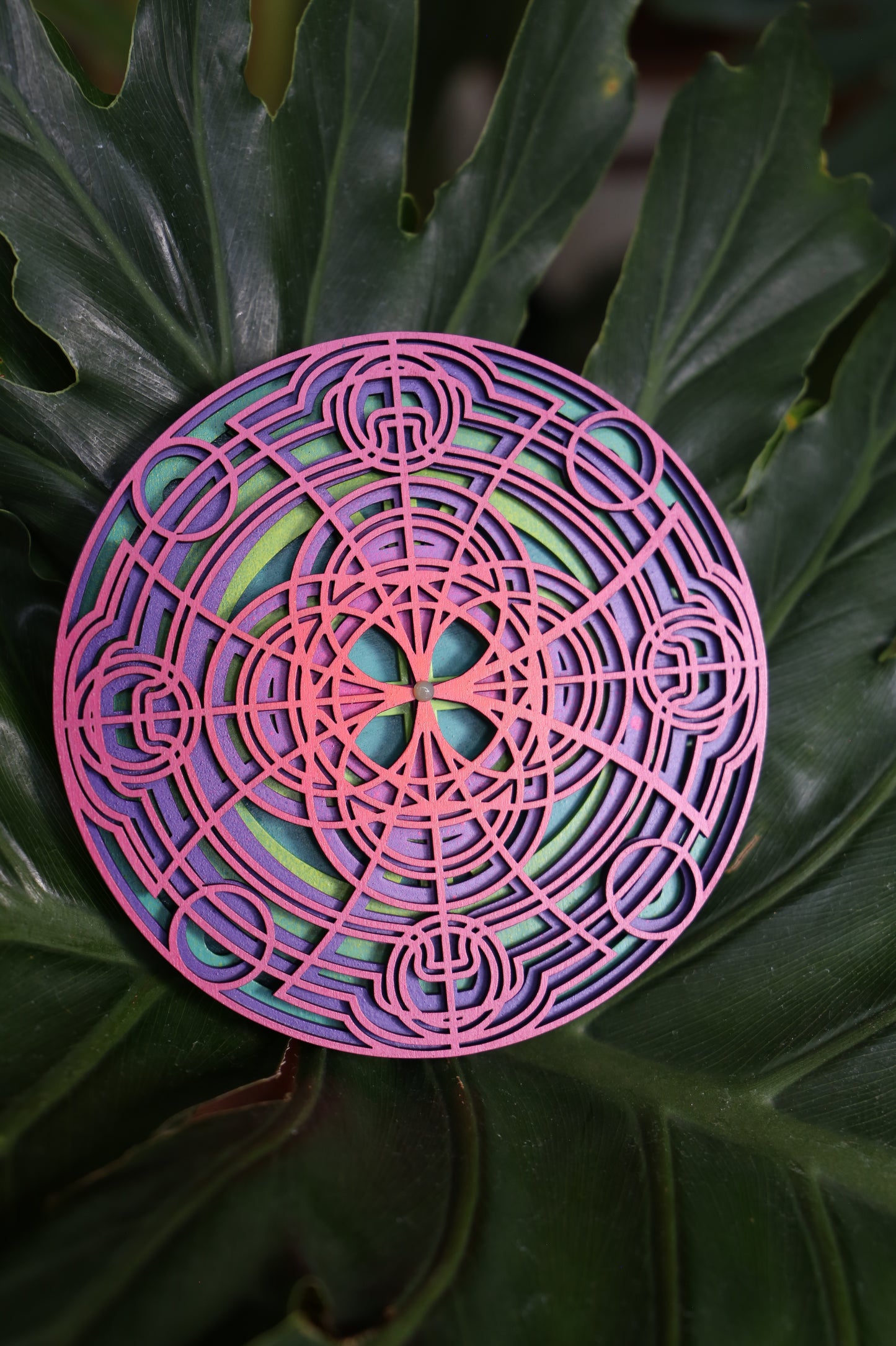 SunDial - Chrysoprase - 6 x 6 by Subloominal  (3D Sculpture)