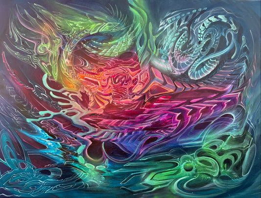 *Surfs Up - 30 x 40 by Atlas1618 (Original)
