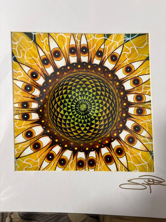 Sonic bloom  - 8 x 8 by Eye of Swiger (Poster Print)