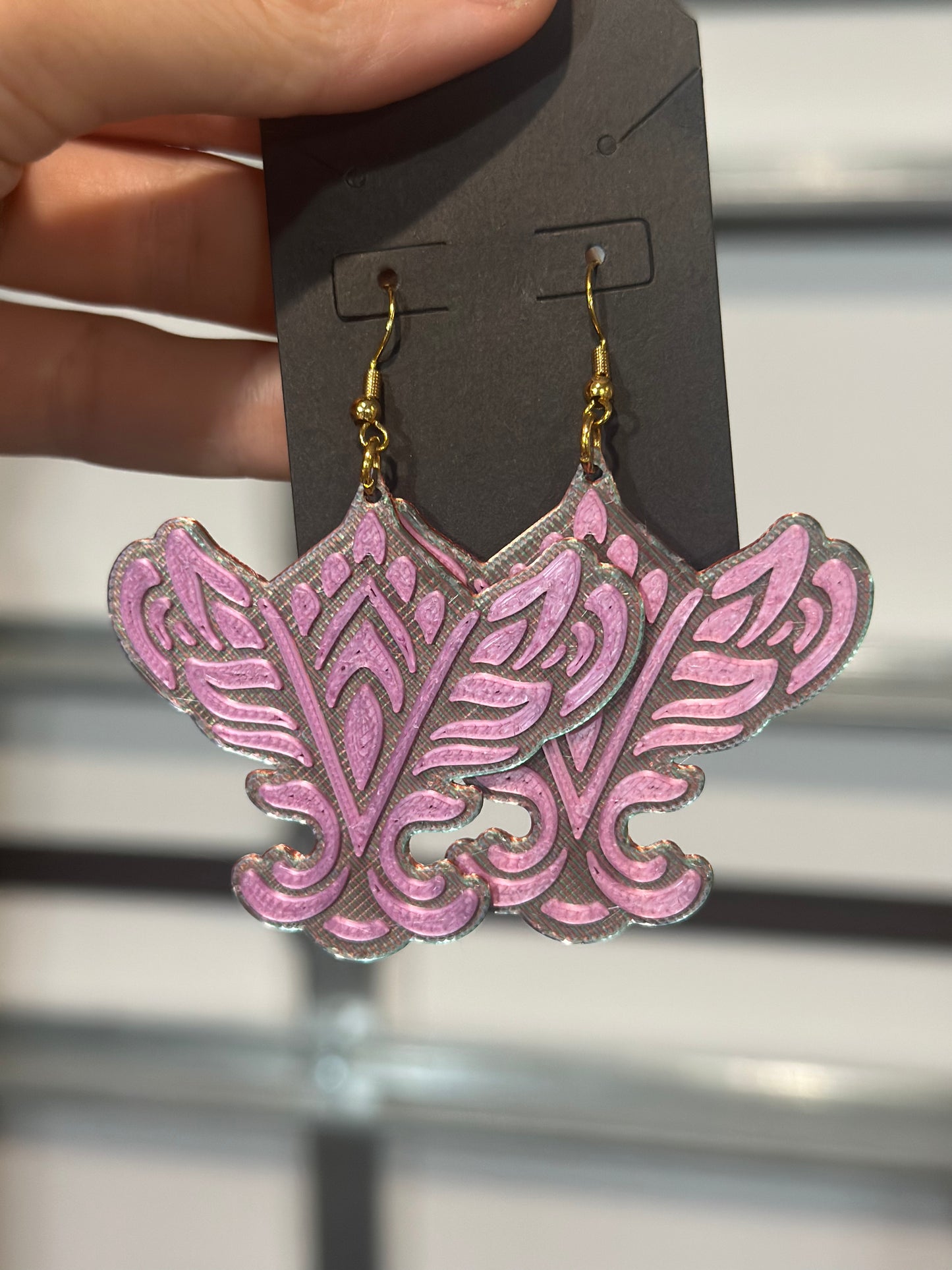 *V Wings (Pink) - 2 x 2 by Chaya Av (Jewelry)