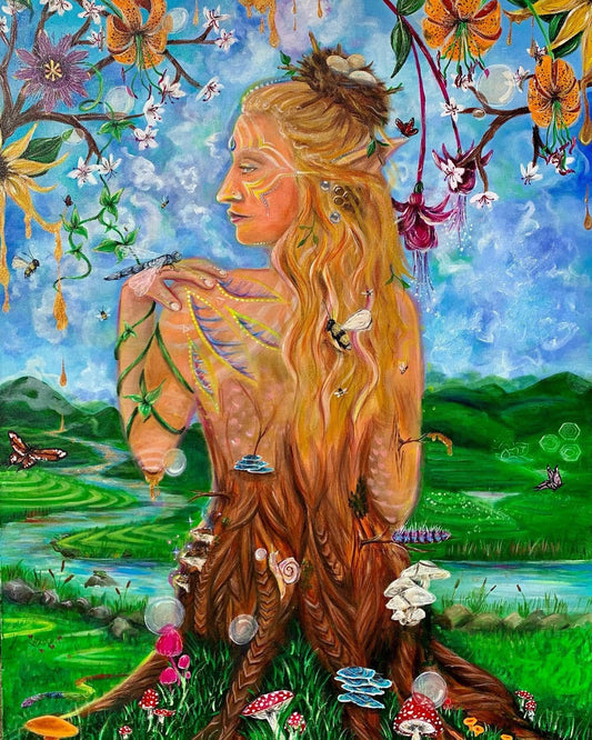 *Dryad's Wish - 30 x 28 by Fae of Ilaria  (Original)