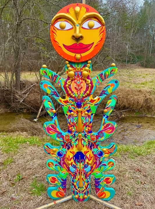 *“Hey Sunshine” Sculpture  - 84 x 24 by Spero  (Original)