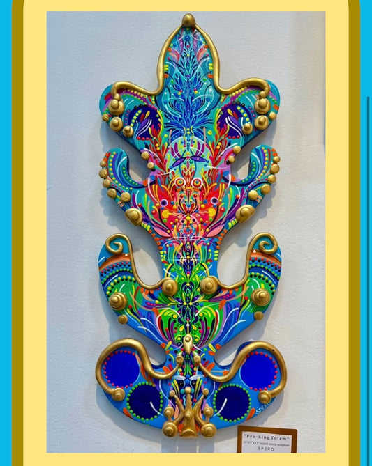 *Peaking Totem - 24 x 14 by Spero  (3D Sculpture)
