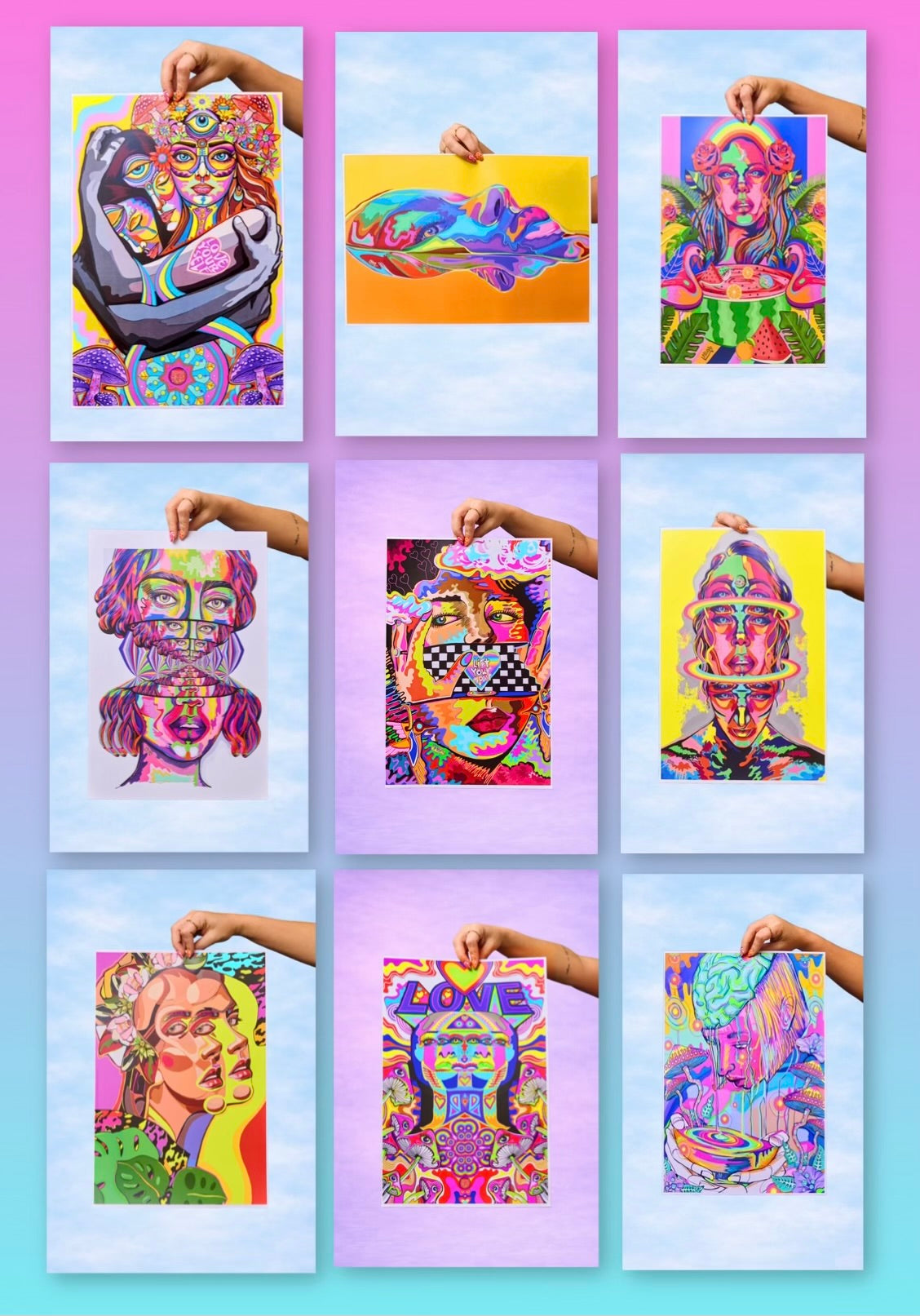 ASSORTED PRINTS - 18 x 12 by Moon Child Studio (Poster Print)
