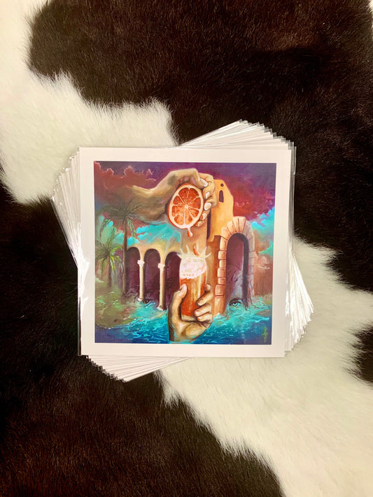 *Citradelic - 8 x 8 by Bailey Gumienny (Poster Print)