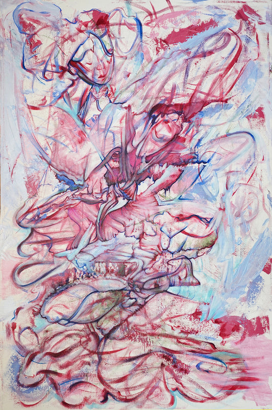 *Ripping My Heart Out - 36 x 24 by Katie Fogg (Original)