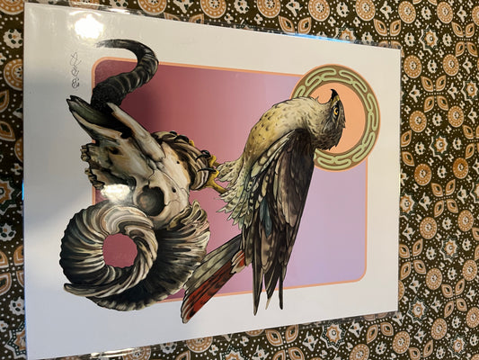 *Hawk and Ramskull - 14 x 11 by Josh Audiss (Poster Print)