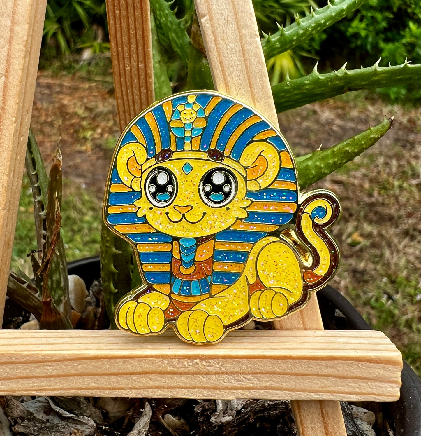*Pin - Small (Egyptian mini pin series). - 2 x 1 by Sanzone Art (Accessory (pins, patches, etc))