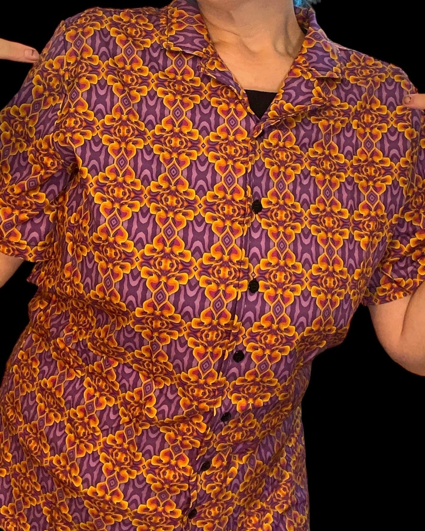 groovy button up  - Large by Technocolor  (Apparel)