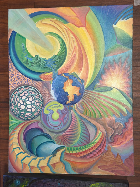 *The pulse of Existence  - 24 x 18 by Khoury Affinity  (Original)