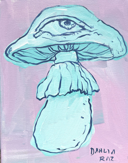 *Seeing Mushroom - 14 x 11 by Dahlia Raz (Original)