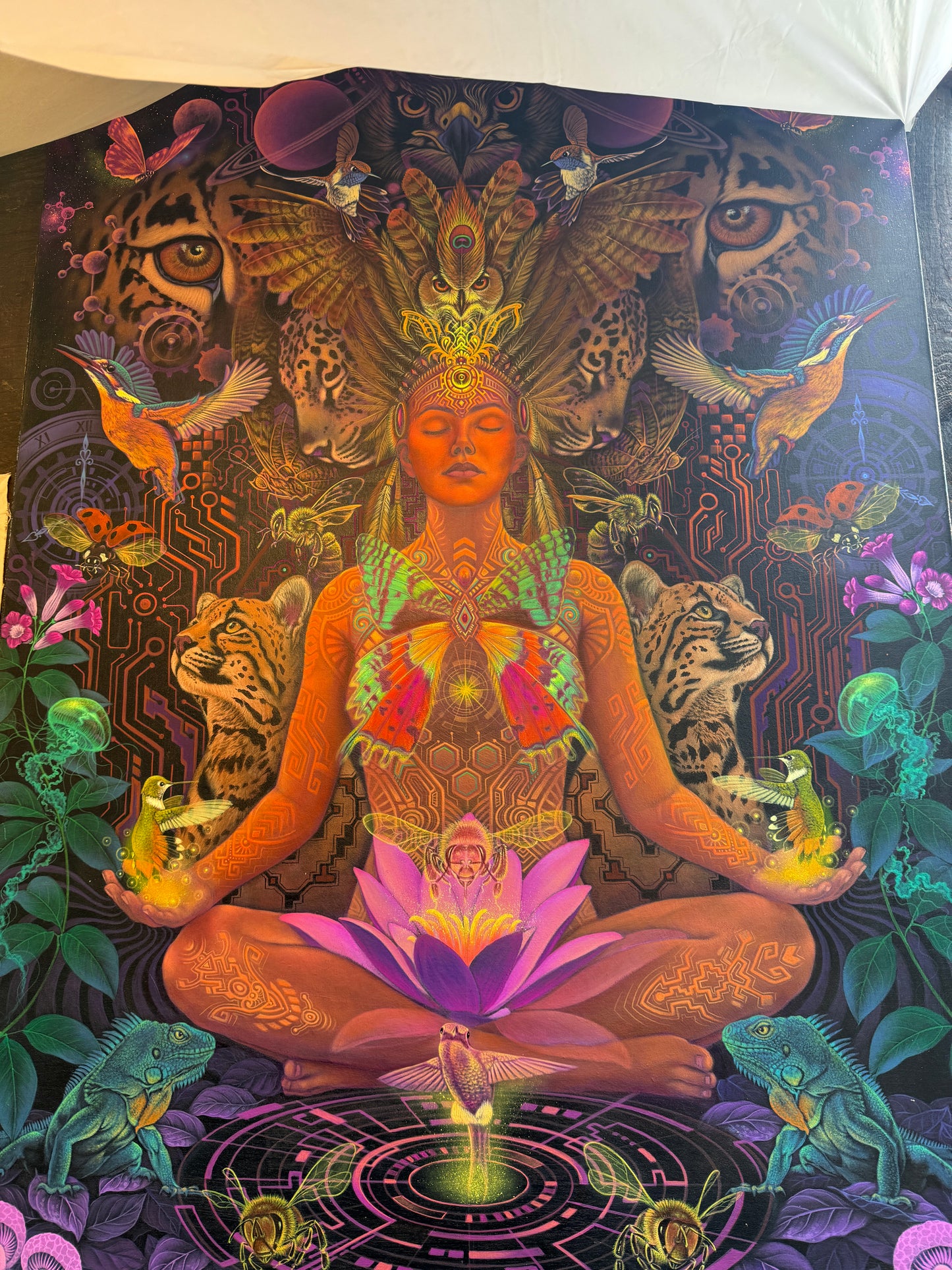 Deep meditation small canvas print - 12 x 8 by Alfredo Zagaceta (Canvas Print)