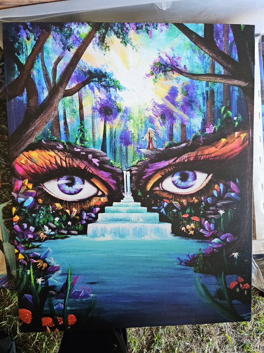 Kendall's Forest - 20 x 16 by VioletIris (Canvas Print)