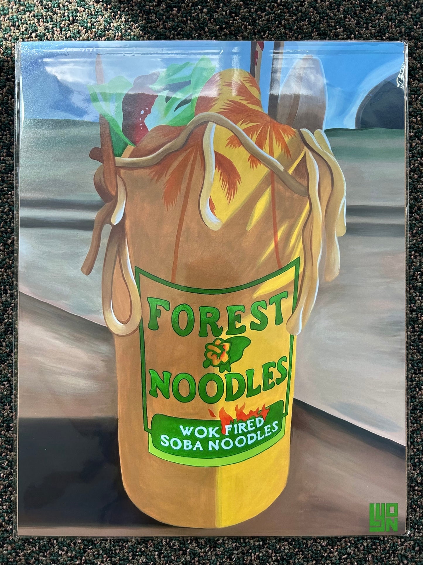 Forest Noodles Print  - 14 x 11 by Lyon  (Poster Print)